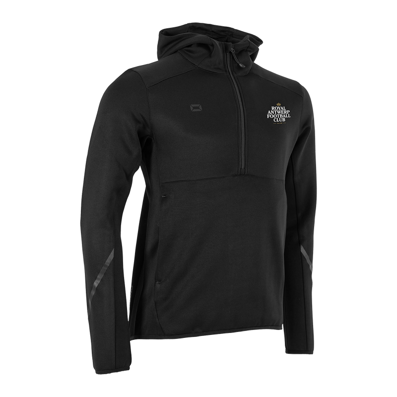 Royal Antwerp FC Quarter Zip Half Hooded Black