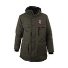 Royal Antwerp Antwerpen Parka winterjas Kaki borstlogo