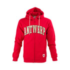 Royal Antwerp Zipped Hoodie Rood Antwerp