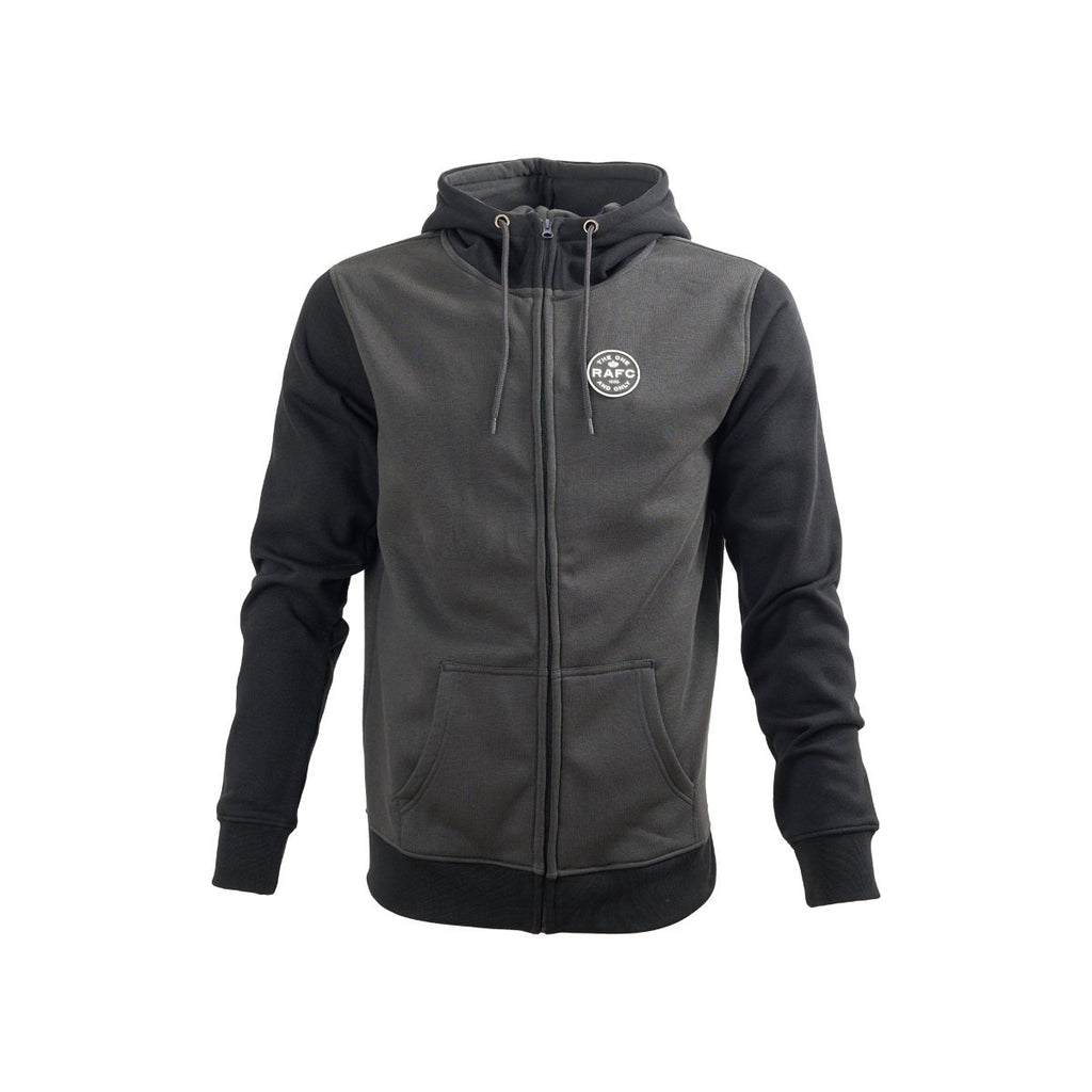 Royal Antwerp FC 'RAFC' Badge Zipped Hoodie Grijs