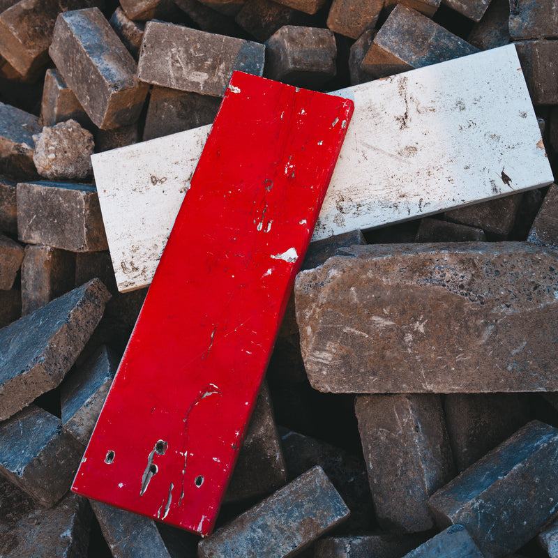 Bank breed "T2" 70cm - rood