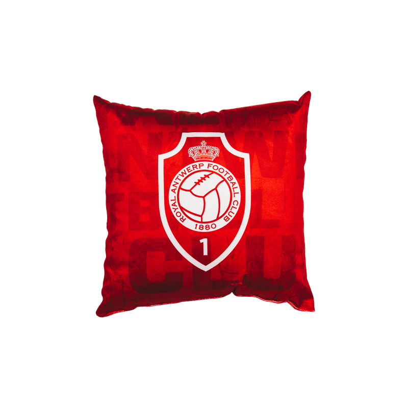 Royal Antwerp Kussen Rood met logo