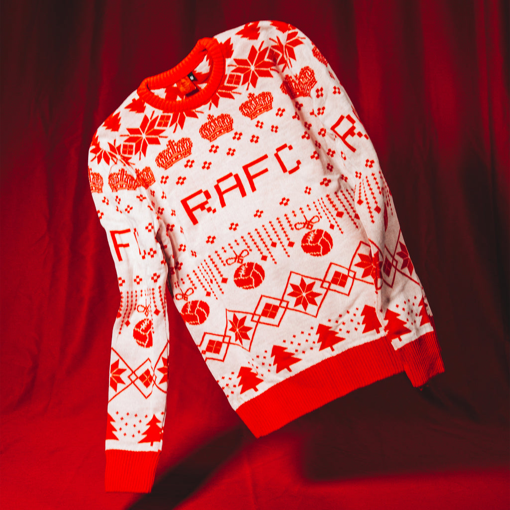 Royal Antwerp Kersttrui Wit/Rood