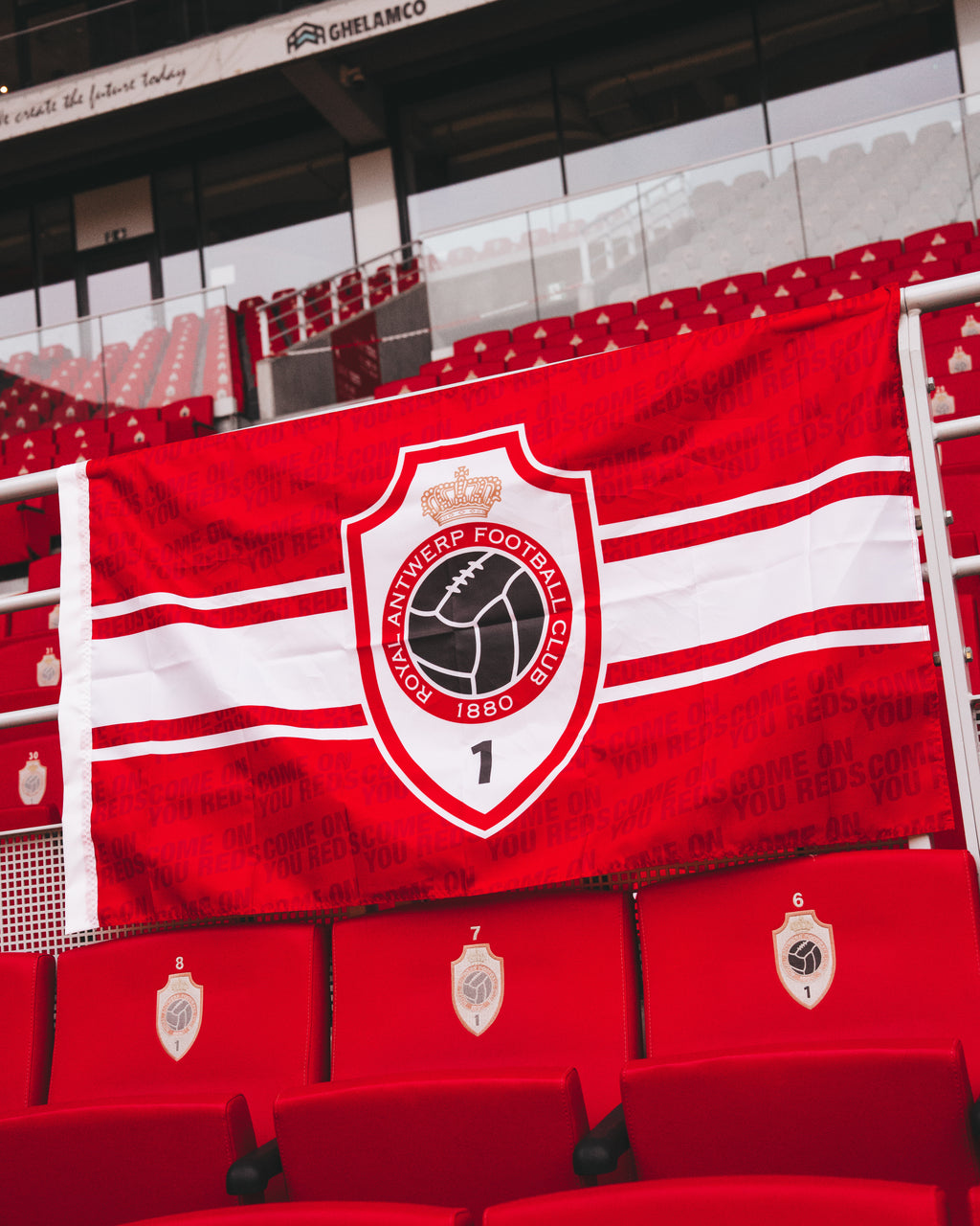 RAFC vlag C'mon you Reds