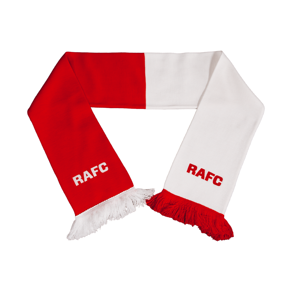 Sjaal half/half met borduring RAFC