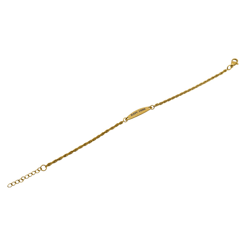 Gouden armband RAFC met logo