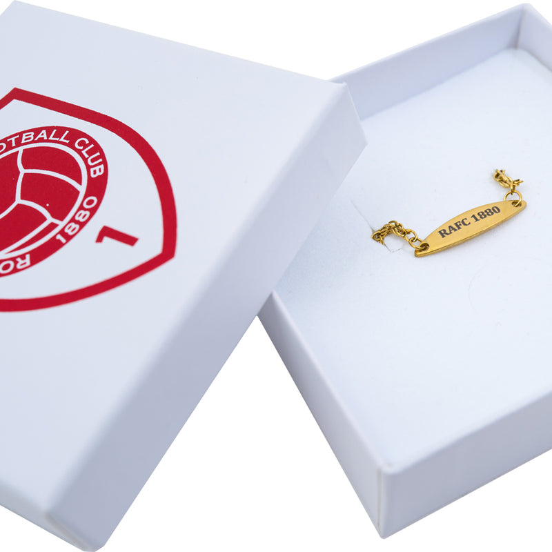 Gouden armband RAFC met logo