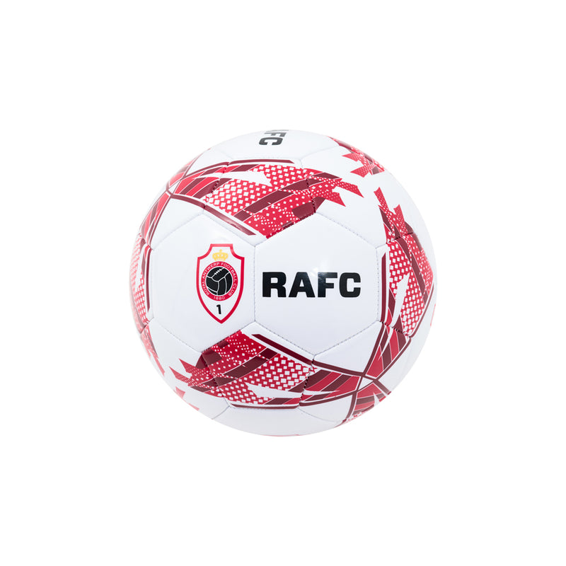 Voetbal Bal Wit Rood RAFC met logo