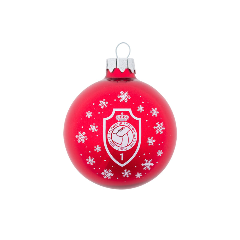 RAFC Kerstballen set sneeuwvlokjes