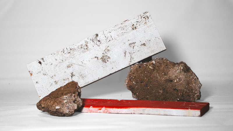 Bank breed "T2" 70cm - wit