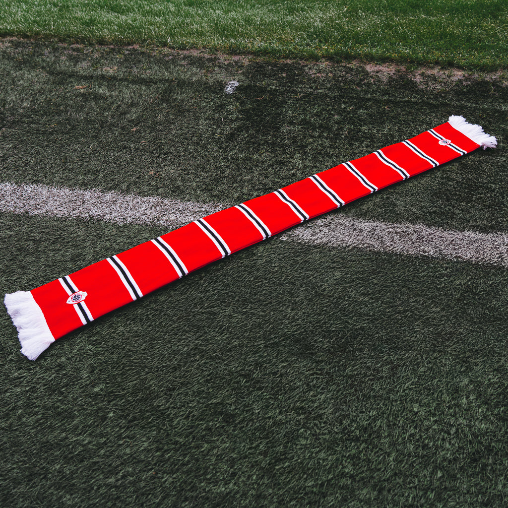 RAFC sjaal zwarte blokken met logo