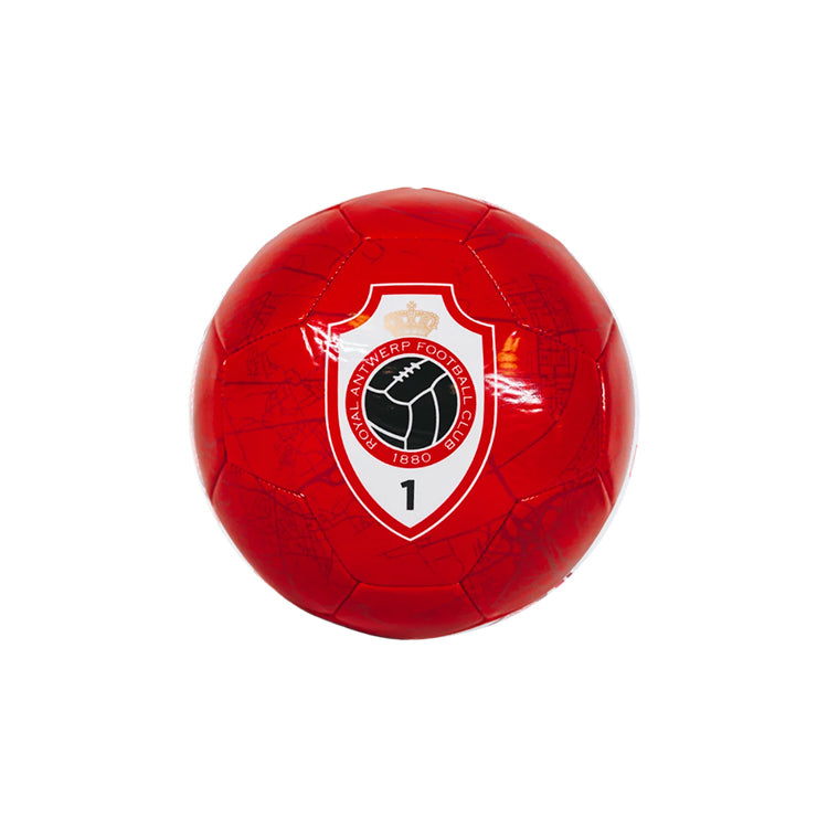 Royal Antwerp FC -rode bal met stratenplan