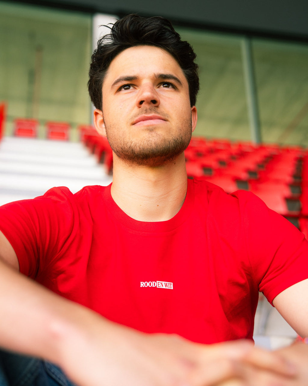 Royal Antwerp T-shirt Rood - Rood en wit