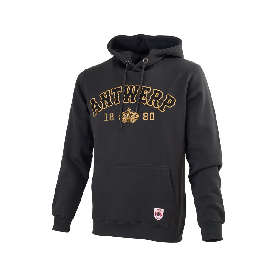 Royal Antwerp Hoodie Anthracite Antwerp 1880