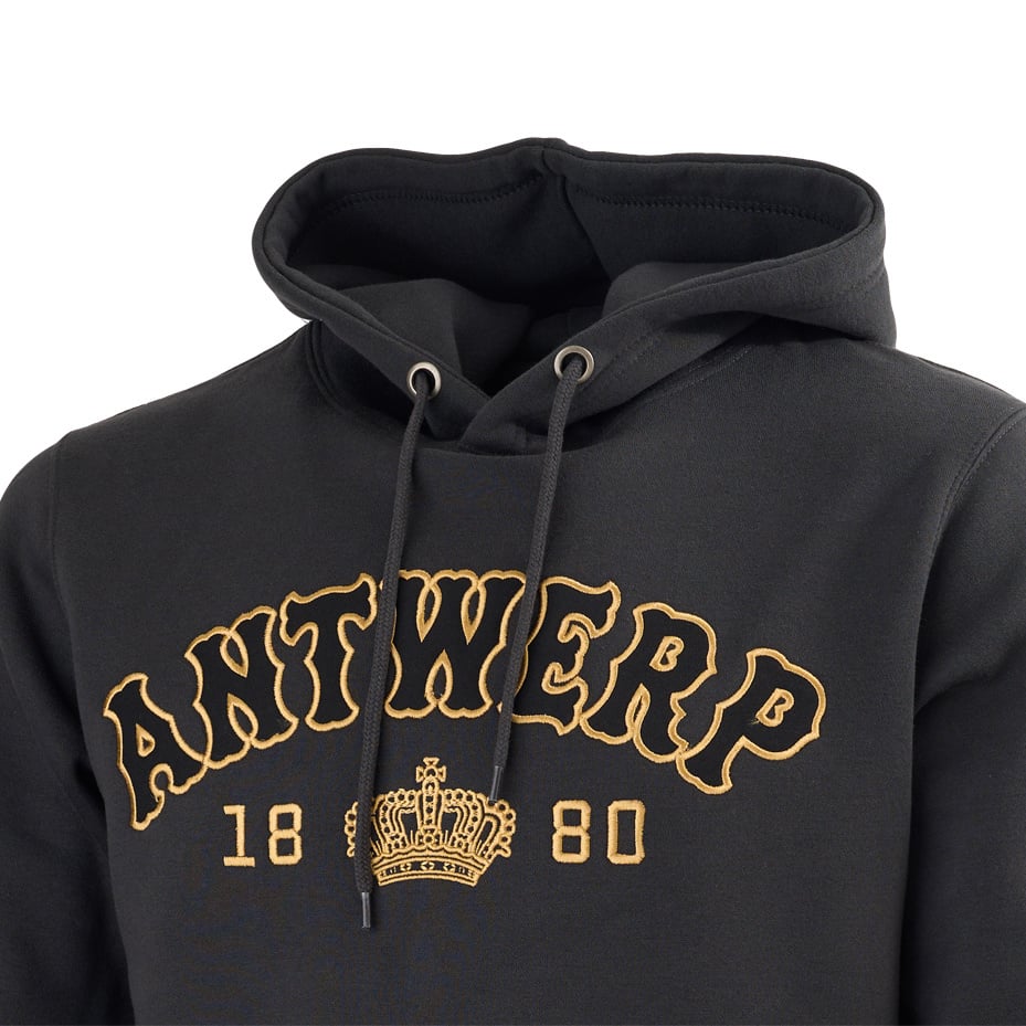 Royal Antwerp Hoodie Anthracite Antwerp 1880