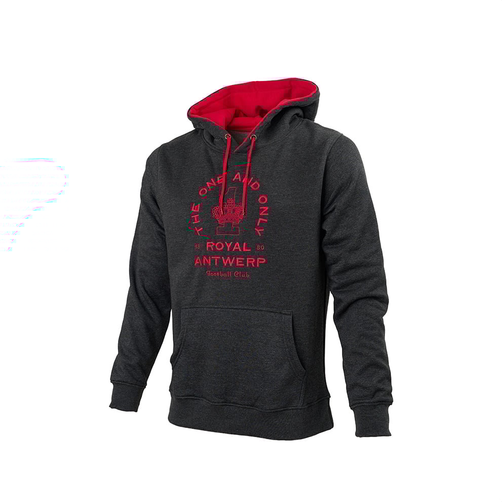 Royal Antwerp Hoodie donkergrijs - The one and only