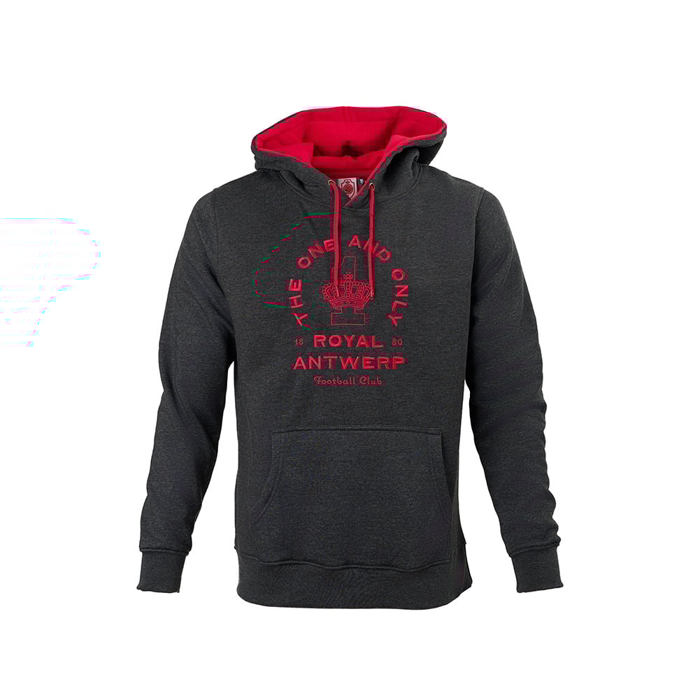 Royal Antwerp Hoodie donkergrijs - The one and only