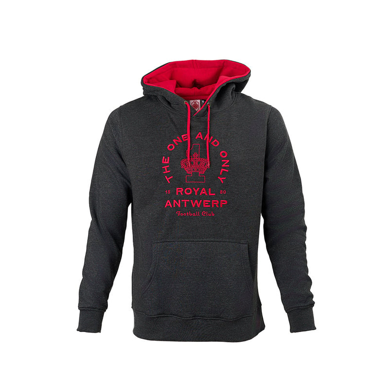 Royal Antwerp Hoodie donkergrijs - The one and only