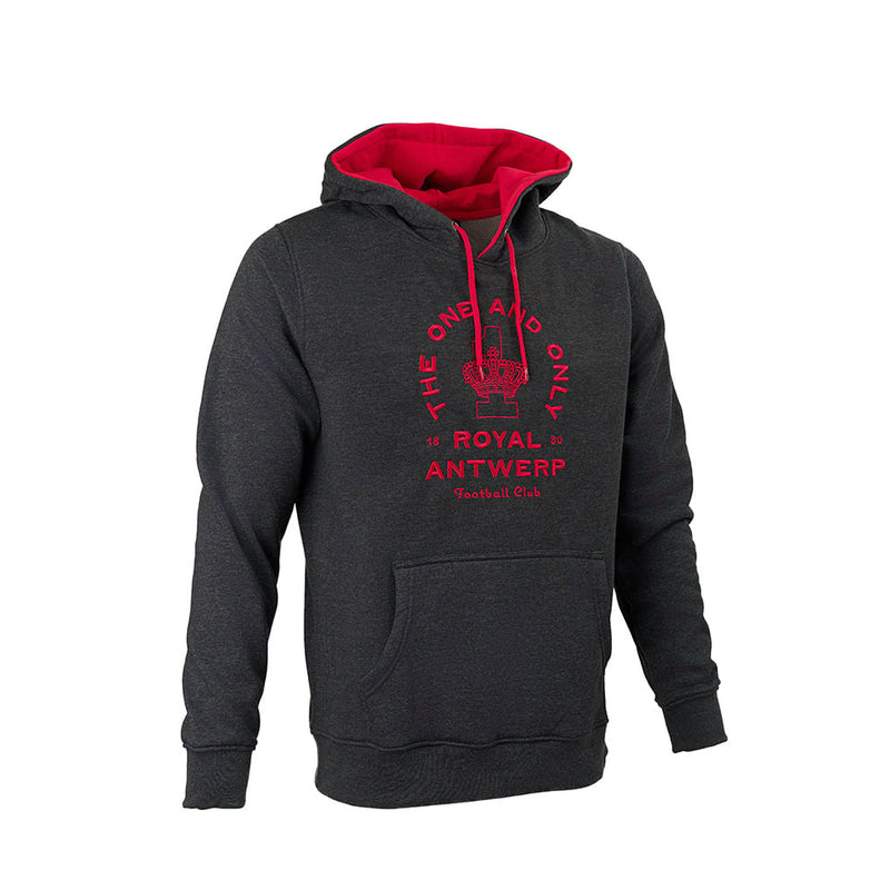 Royal Antwerp Hoodie donkergrijs - The one and only