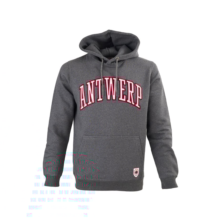 Royal Antwerp Hoodie grijs - Antwerp rood-zwart