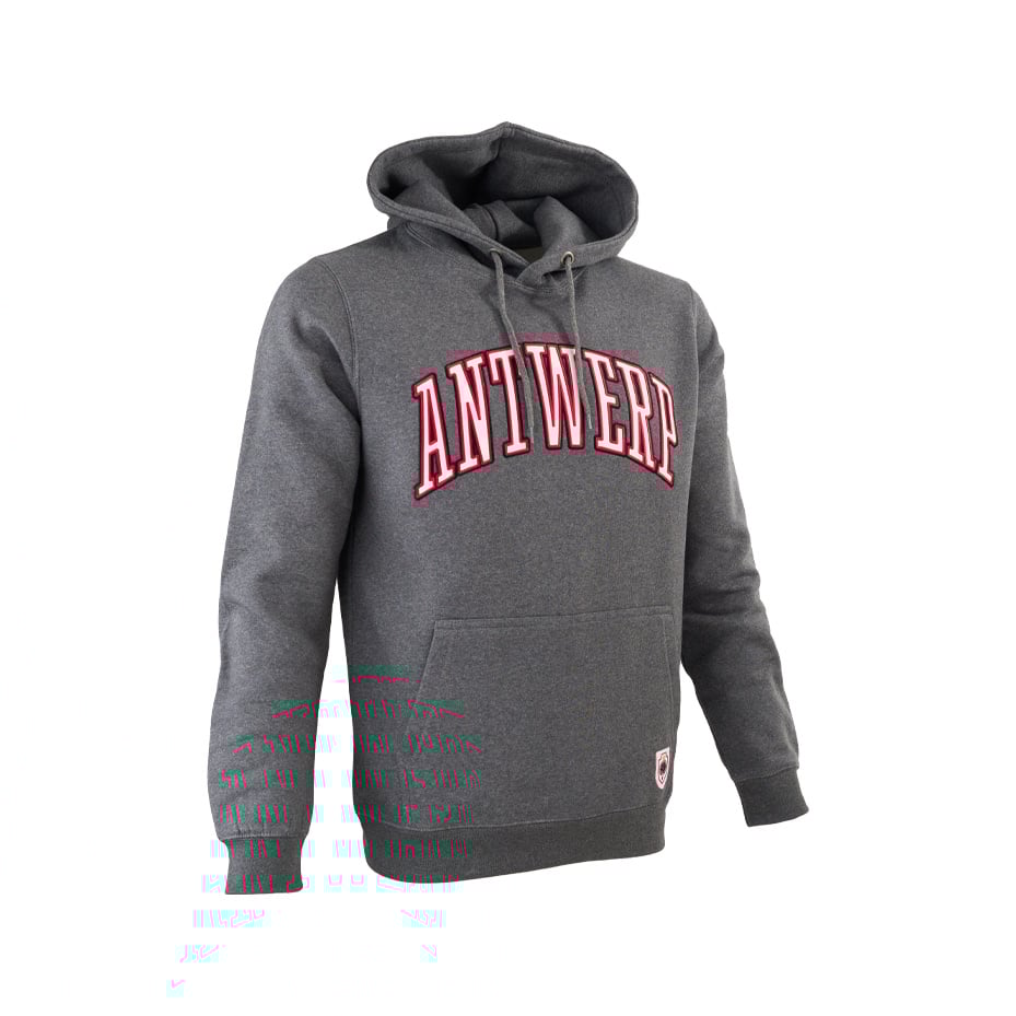 Royal Antwerp Hoodie grijs - Antwerp rood-zwart