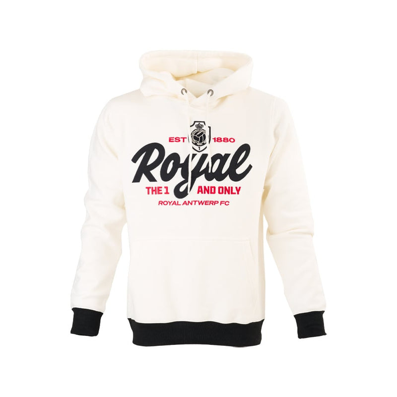 Royal Antwerp Hoodie Offwhite - Royal The 1 and Only
