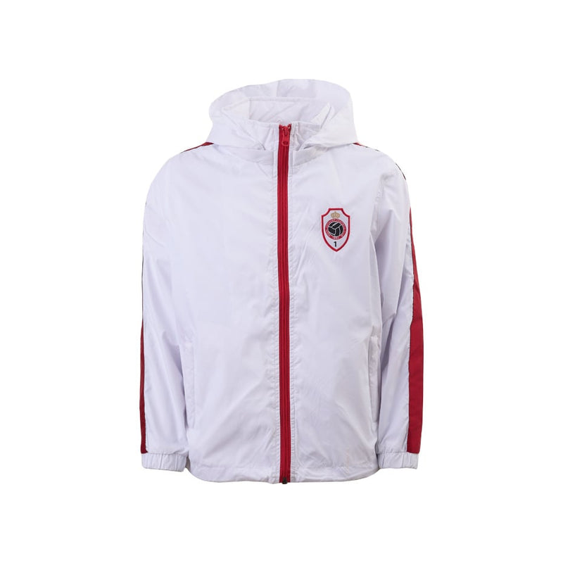 Royal Antwerp Regenjas wit rood logo Antwerp KIDS