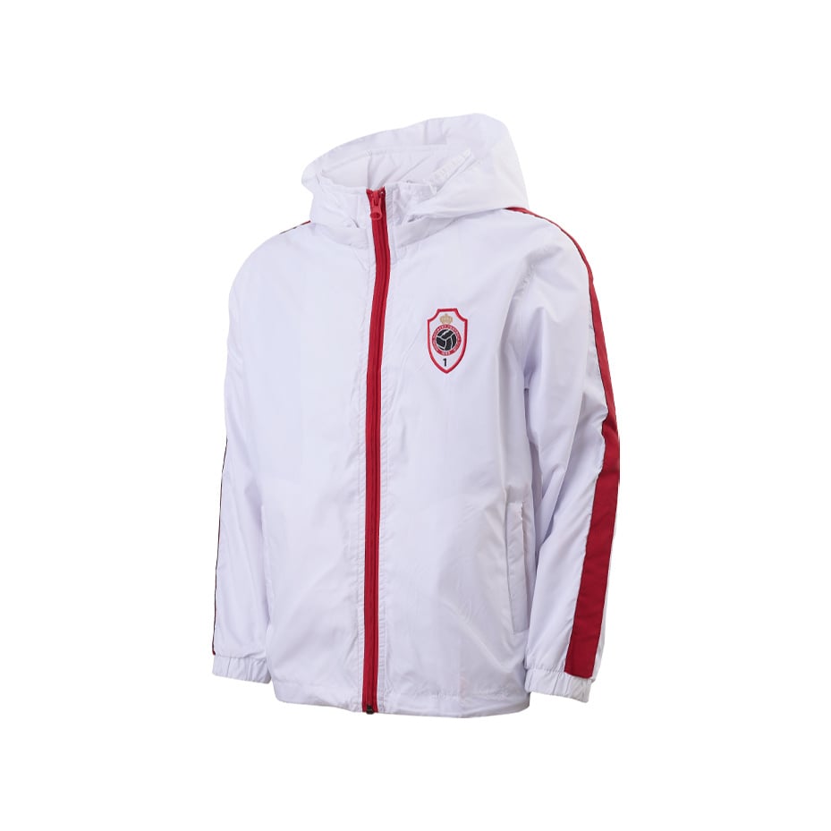 Royal Antwerp Regenjas wit rood logo Antwerp KIDS