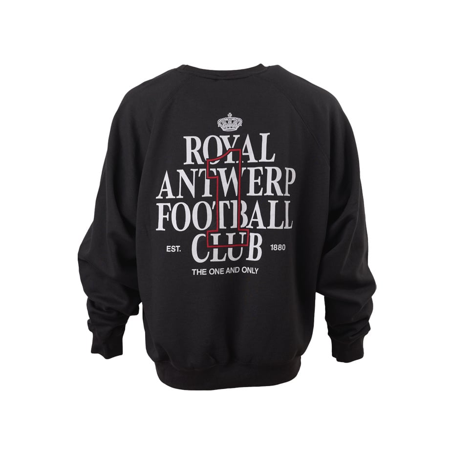 Royal Antwerp Oversized Sweater Donkergrijs Rugprint