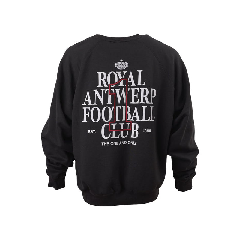 Royal Antwerp Oversized Sweater Donkergrijs Rugprint