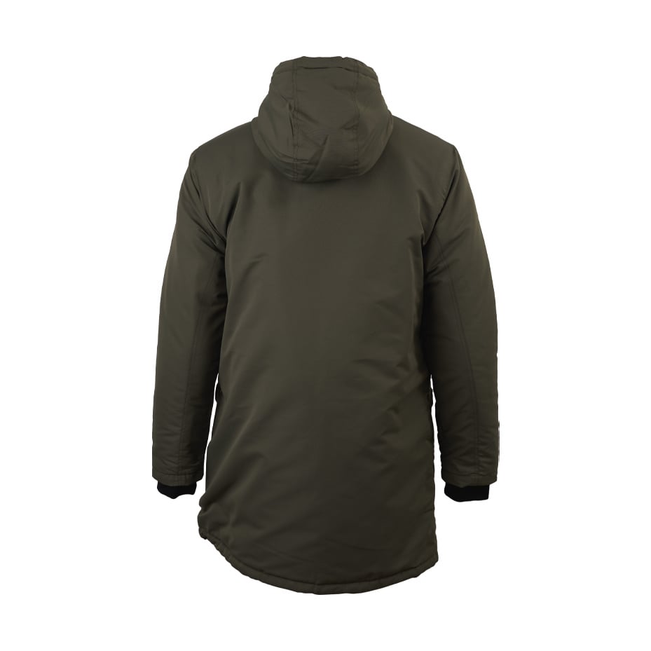 Royal Antwerp Antwerpen Parka winterjas Kaki borstlogo