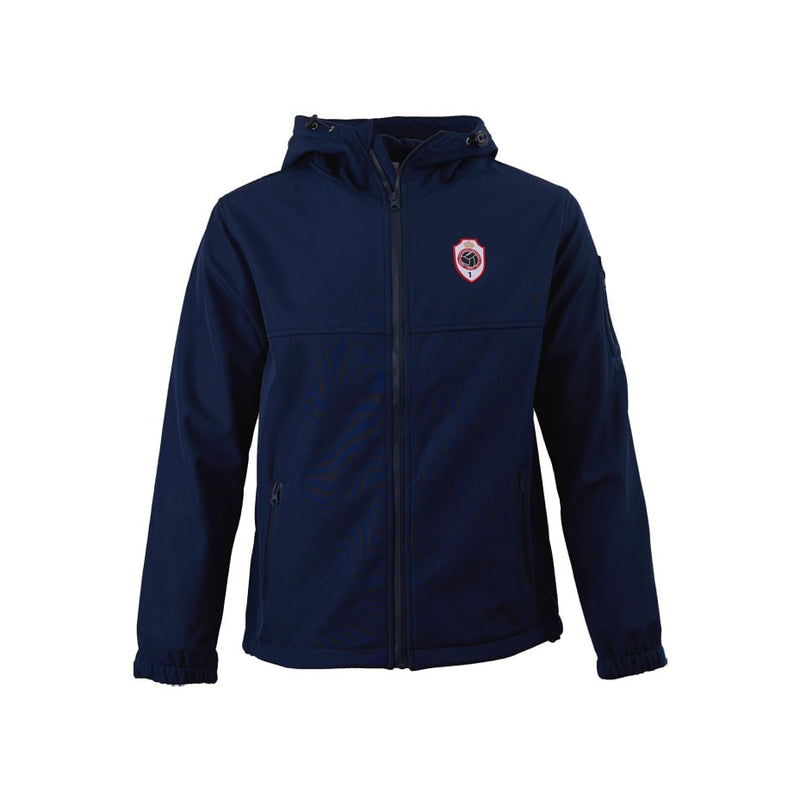 Royal Antwerp Softshell Jas navy blauw borstlogo