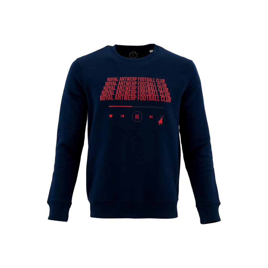 Royal Antwerp Sweater navy blauw RAFC repeat