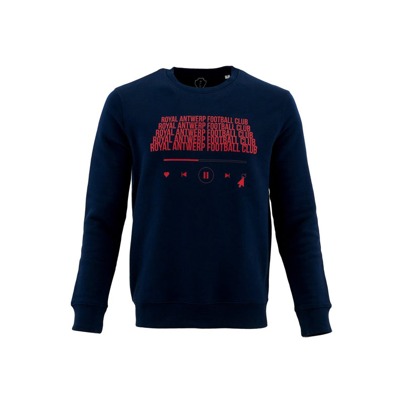 Royal Antwerp Sweater navy blauw RAFC repeat