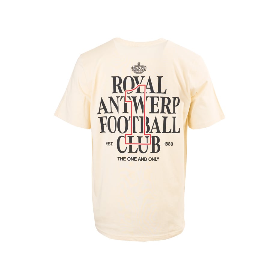 Royal Antwerp T-shirt Rugprint Royal Antwerp Football Club - OffWhite