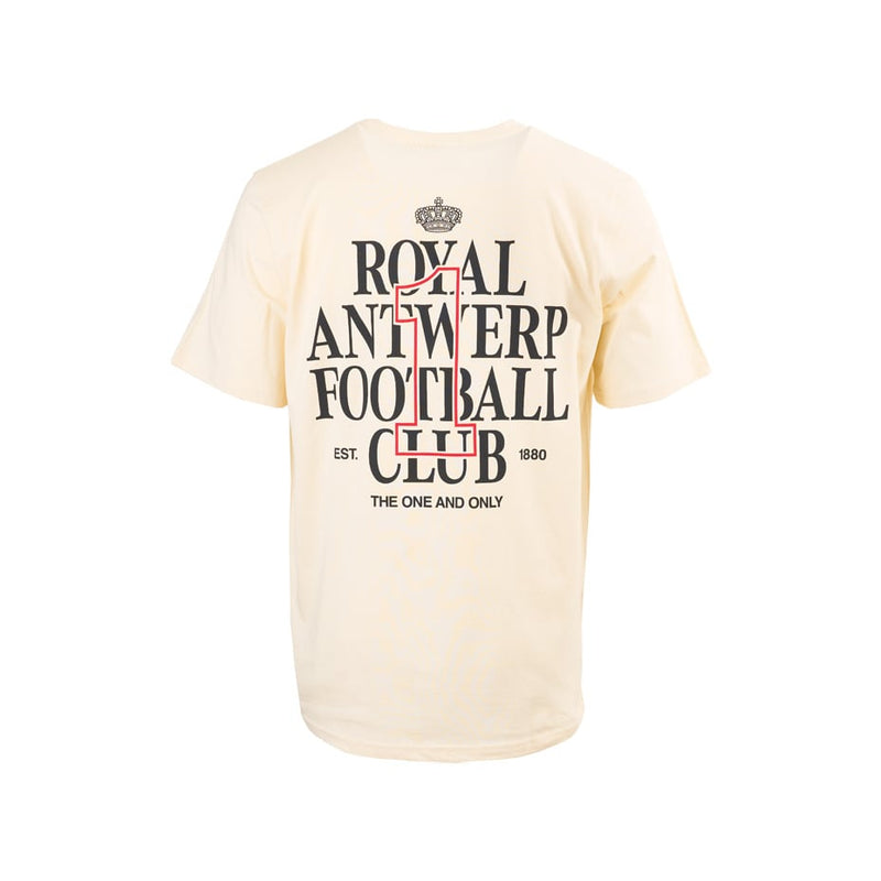 Royal Antwerp T-shirt Rugprint Royal Antwerp Football Club - OffWhite