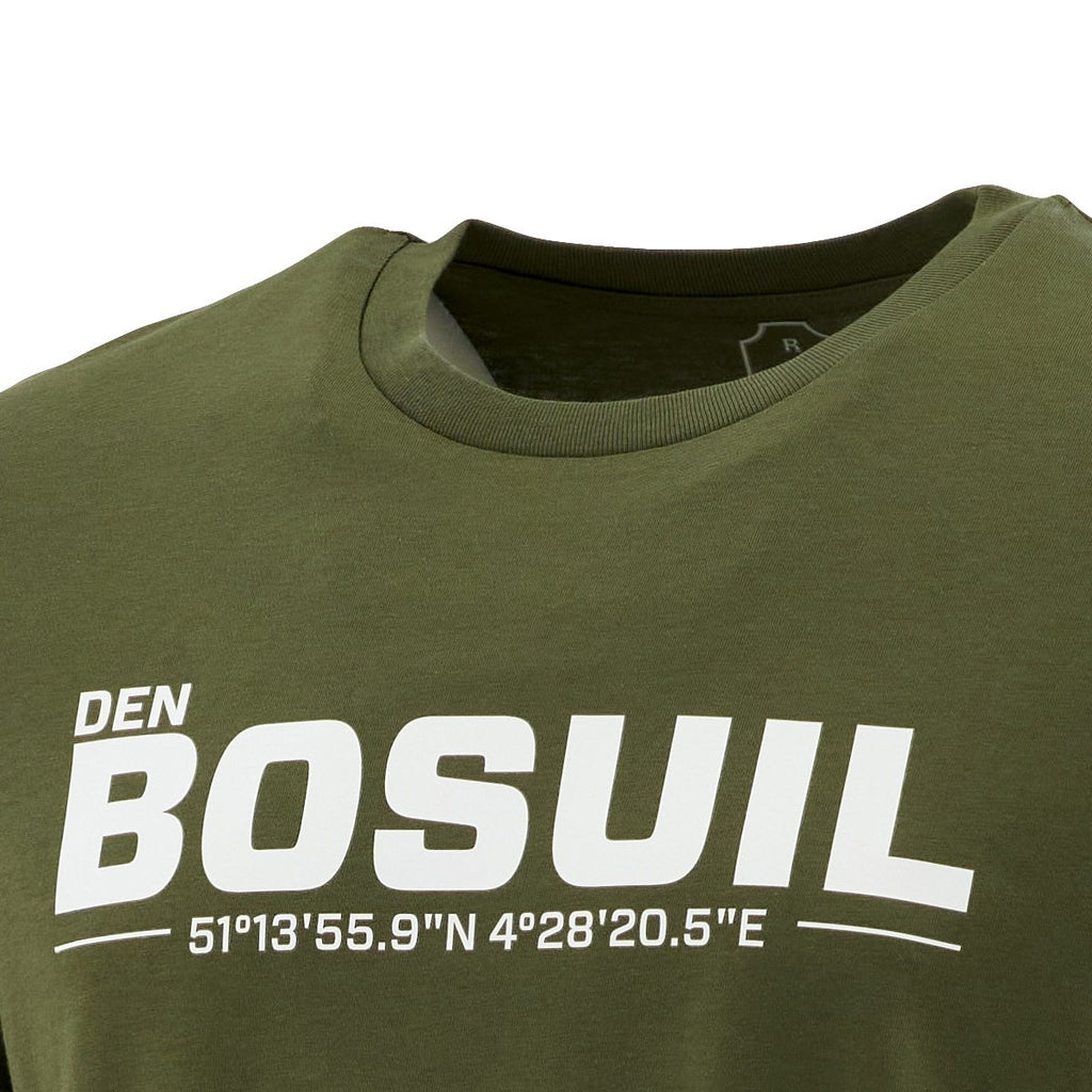Royal Antwerp T-shirt khaki groen DEN BOSUIL geo