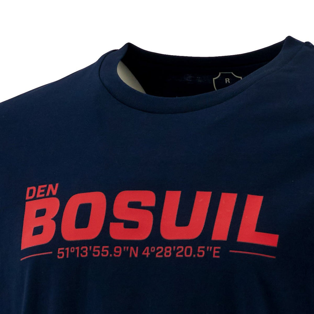 Royal Antwerp T-shirt navy blauw DEN BOSUIL geo