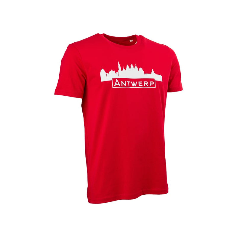 Royal Antwerp T-shirt rood RAFC Skyline Antwerp