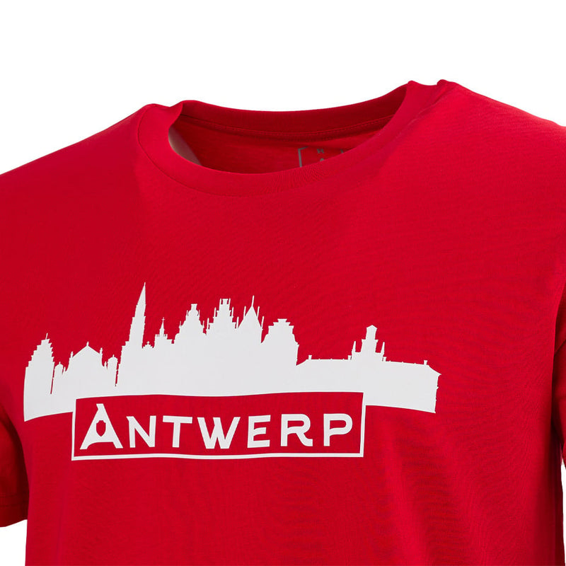 Royal Antwerp T-shirt rood RAFC Skyline Antwerp