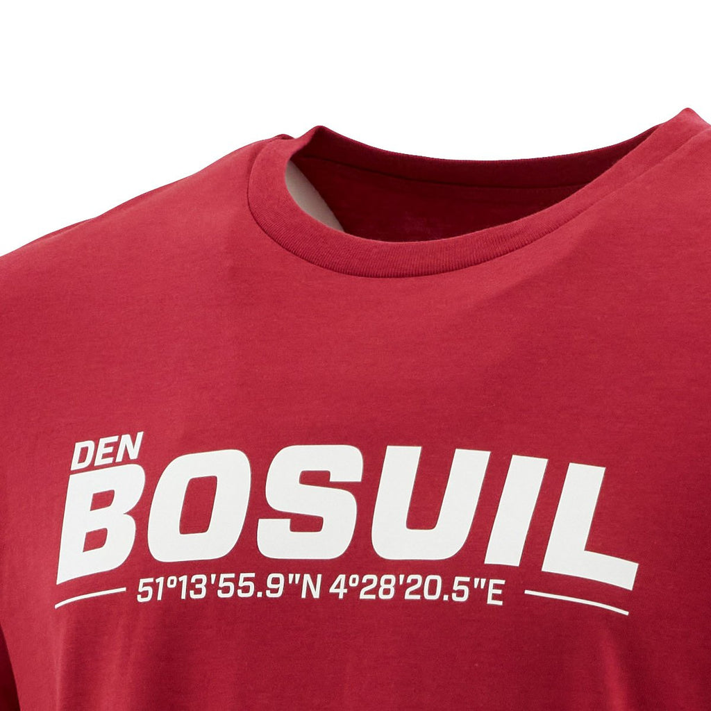 Royal Antwerp T-shirt rood DEN BOSUIL geo