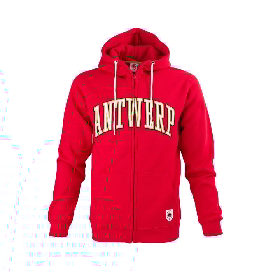 Royal Antwerp Zipped Hoodie Rood Antwerp