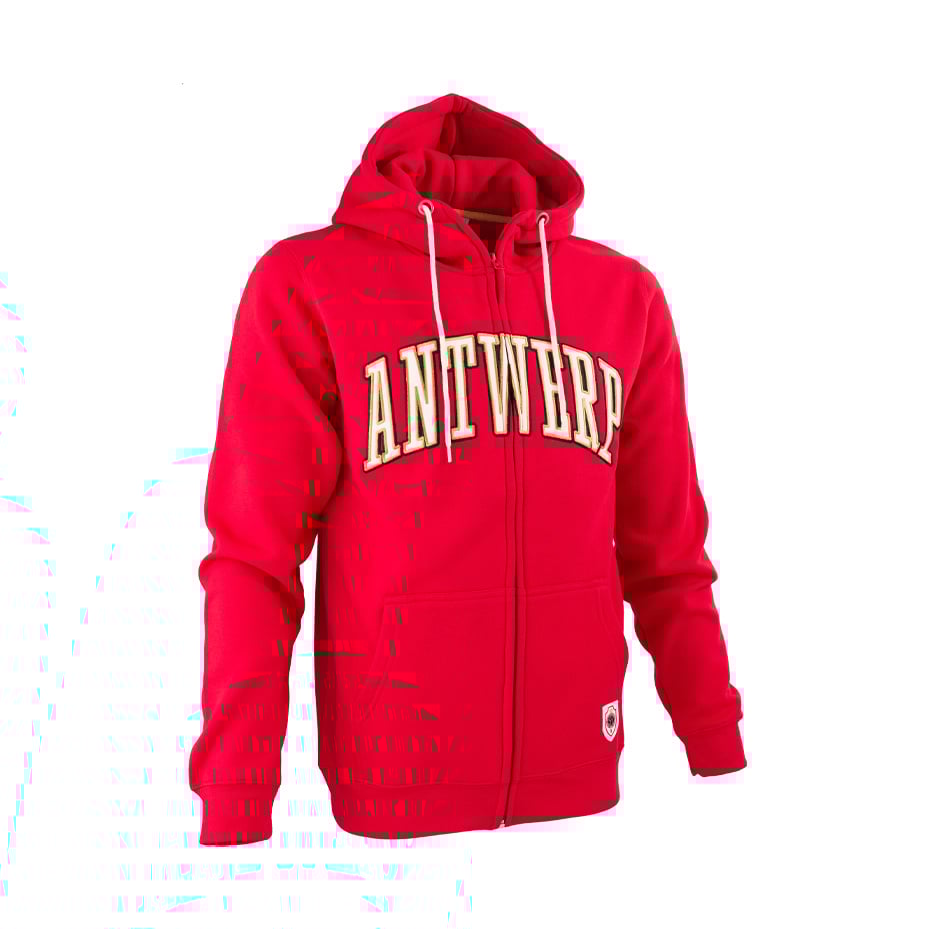 Royal Antwerp Zipped Hoodie Rood Antwerp