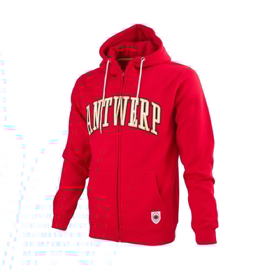 Royal Antwerp Zipped Hoodie Rood Antwerp