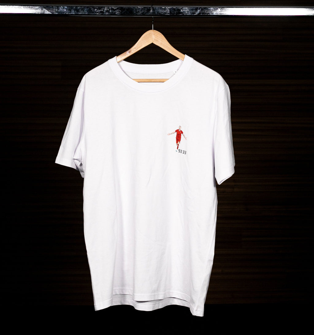 Royal Antwerp T-shirt wit - 93:33 TOBY Borstlogo
