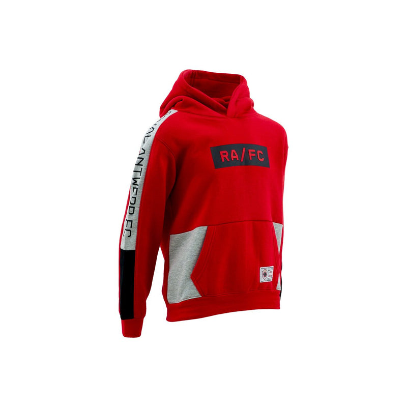 Royal Antwerp Hoodie kids rood met grijze accenten