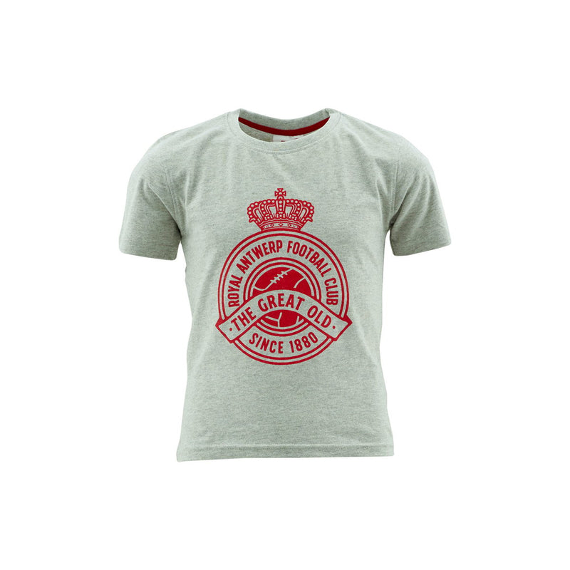 Royal Antwerp T-shirt kids grijs stempel The Great Old since 1880