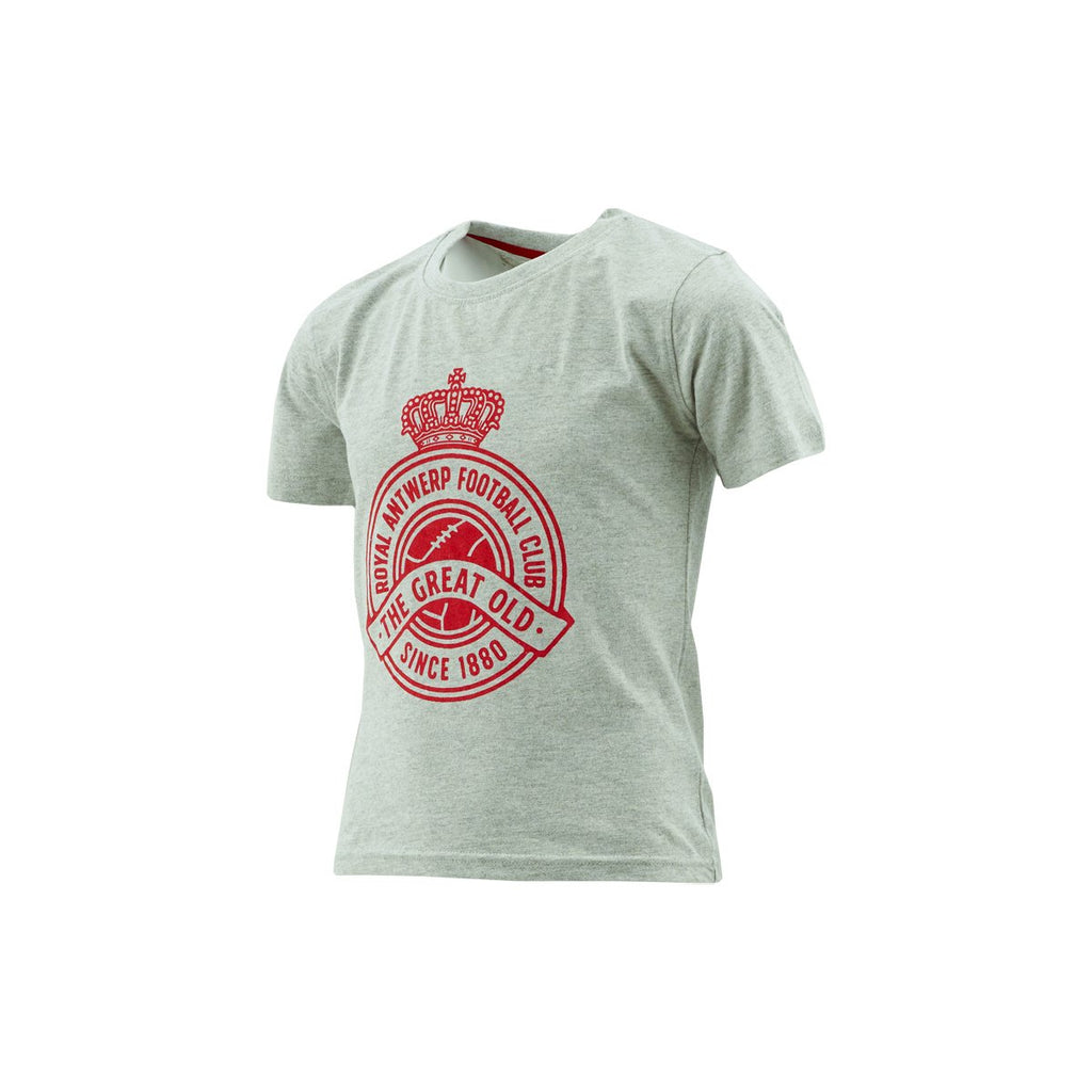 Royal Antwerp T-shirt kids grijs stempel The Great Old since 1880