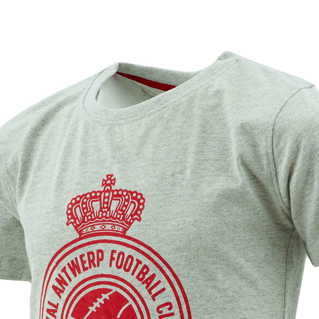 Royal Antwerp T-shirt kids grijs stempel The Great Old since 1880