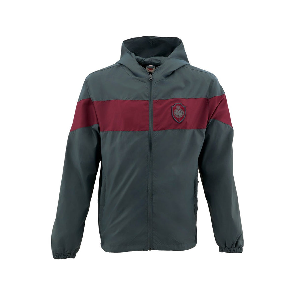 Royal Antwerp Regenjas grijs, rode band en RAFC 1 logo